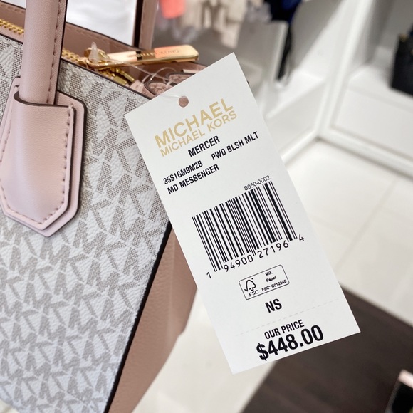 Michael Kors Mercer Medium Logo Crossbody Bag - Picture 3 of 10